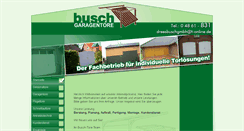 Desktop Screenshot of busch-tore.de